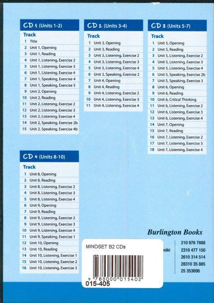 MINDSET B2 CLASS AUDIO CDs 1