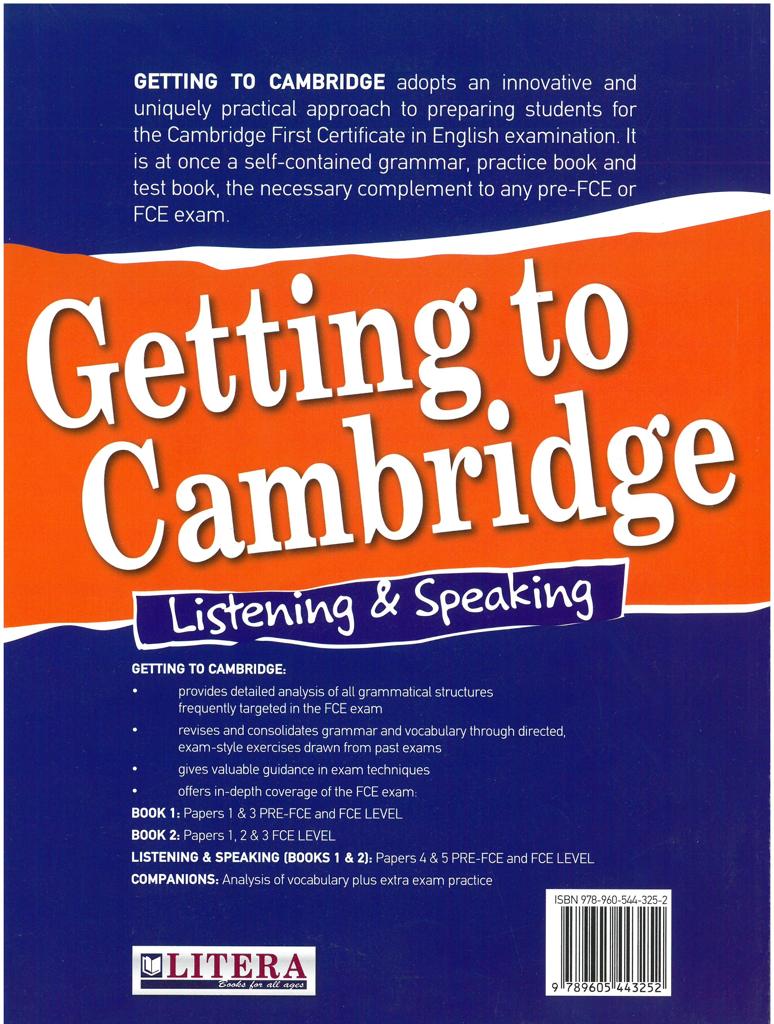 GETTING TO CAMBRIDGE 1 (REVISED) LISTENING & SPEAKING 2