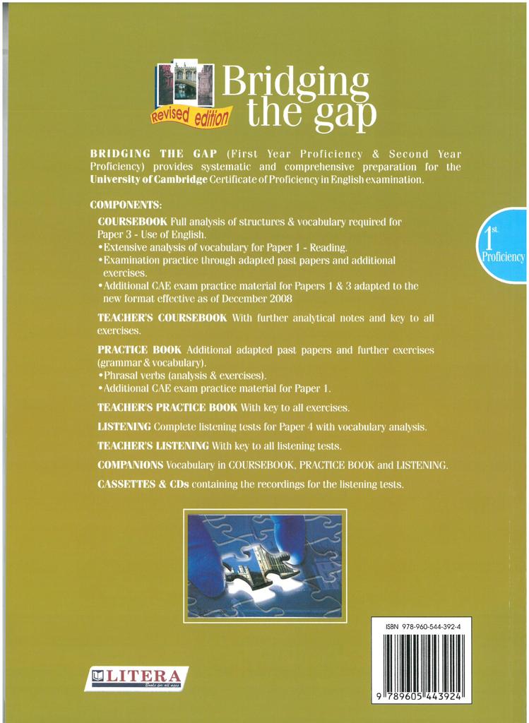 BRIDGING THE GAP 1ST YEAR PROFICIENCY COMPANION 2