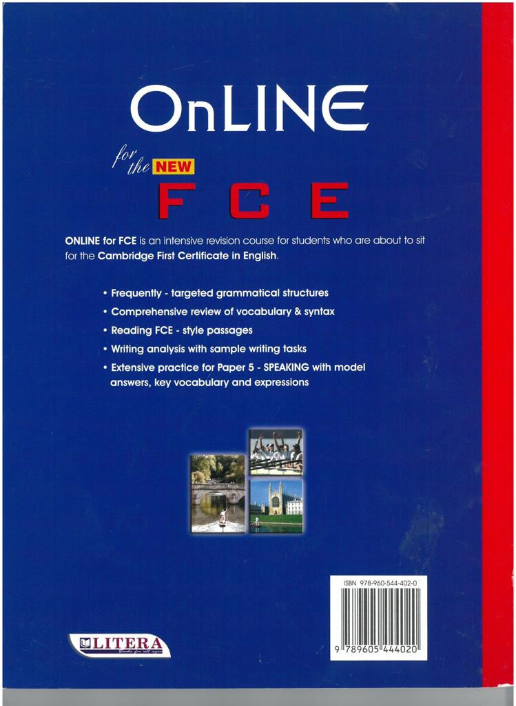 ON LINE FOR CAMBRIDGE FCE STUDENT'S BOOK 2