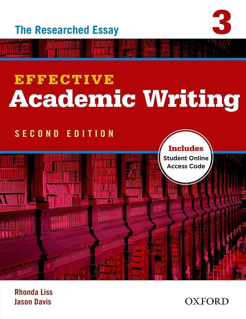 EFFECTIVE ACADEMIC WRITING 3 2ND EDITION STUDENT'S BOOK 1