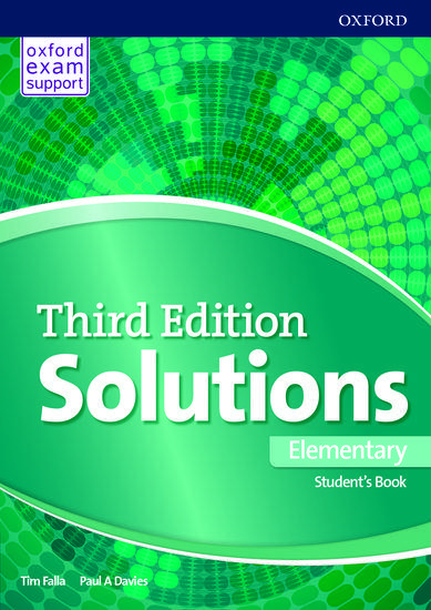 SOLUTIONS 3RD EDITION ELEMENTARY STUDENT'S BOOK 1