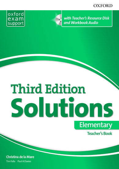 SOLUTIONS 3RD EDITION ELEMENTARY TEACHER'S BOOK AND RESOURCE DISC 1