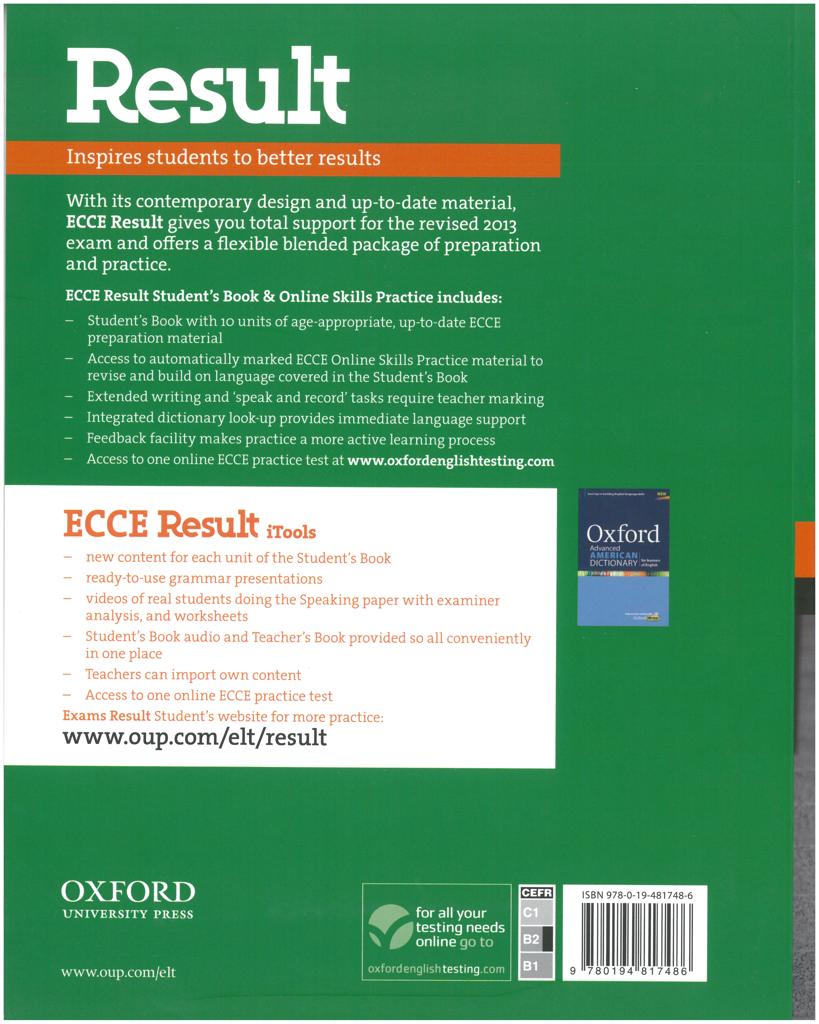 CAMLA ECCE RESULT STUDENT'S BOOK (WITH ONLINE SKILLS PRACTICE) 2