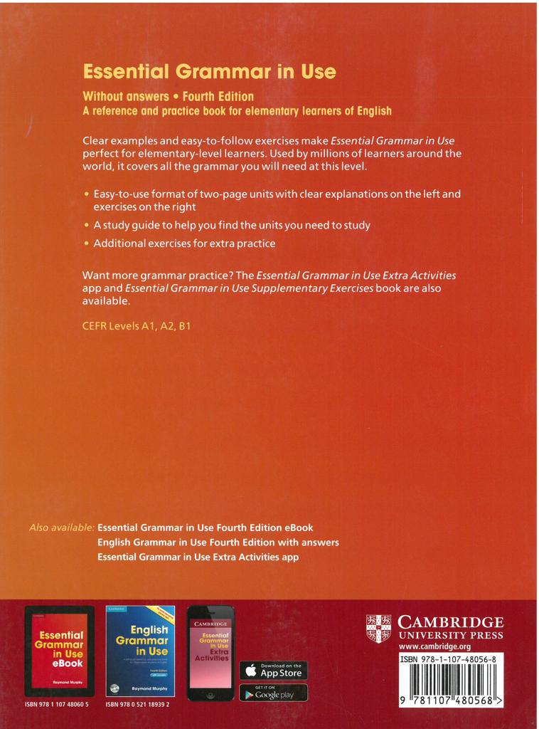 ESSENTIAL GRAMMAR IN USE 4TH EDITION WITHOUT ANSWERS 1