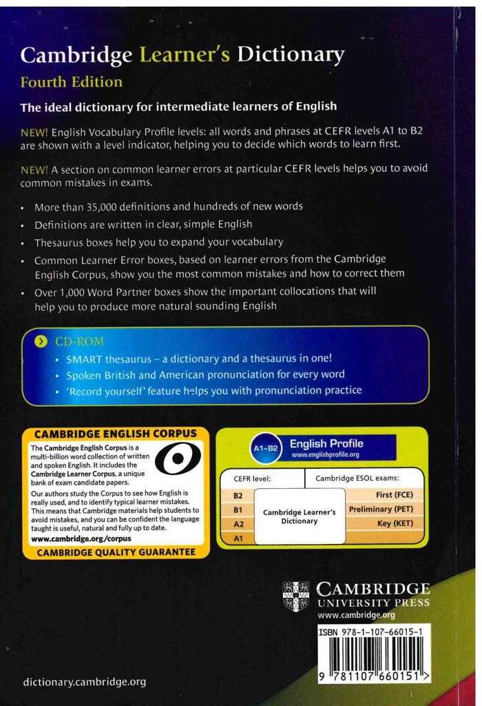 CAMBRIDGE LEARNER'S DICTIONARY (+CD-ROM) 4th EDITION 2