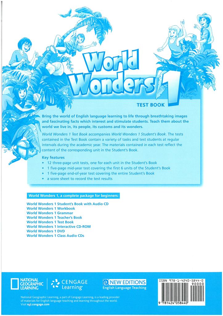 WORLD WONDERS 1 TEST BOOK 2