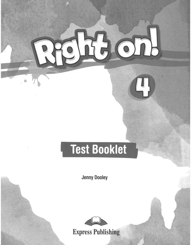 RIGHT ON 4 TEST BOOKLET 1