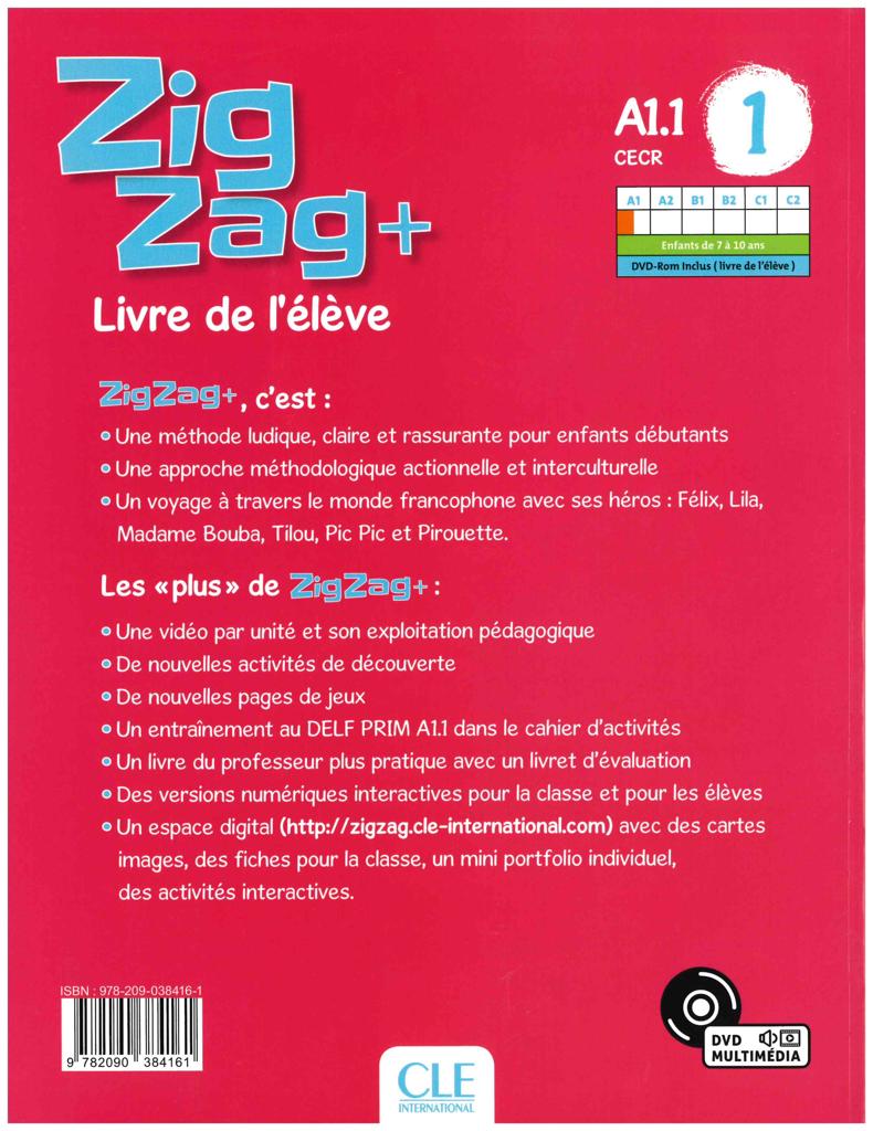 ZIGZAG PLUS 1 A1.1 ELEVE 2019 2