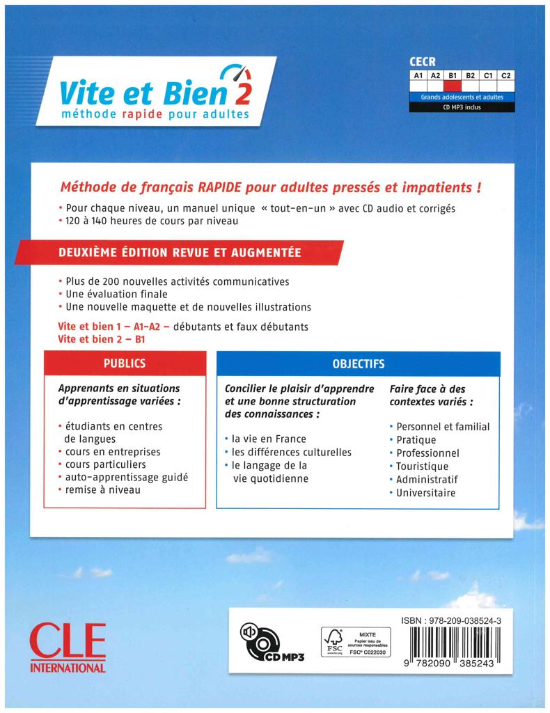 VITE ET BIEN 2 ELEVE 2ND (+CD+CORRIGES) 2