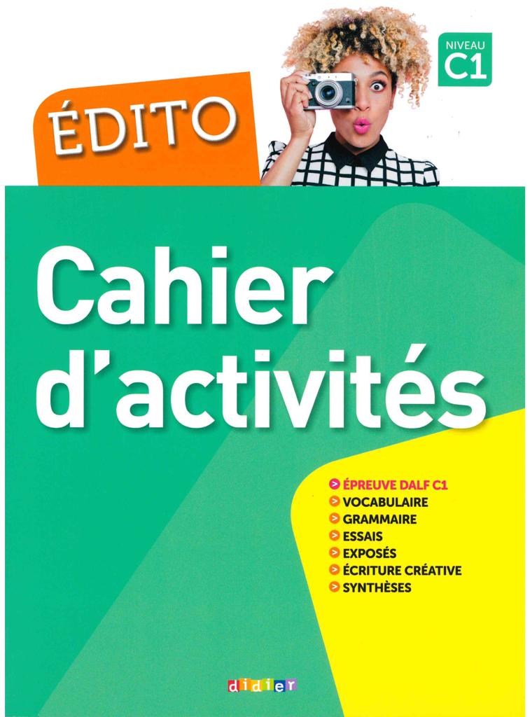EDITO C1 CAHIER 1