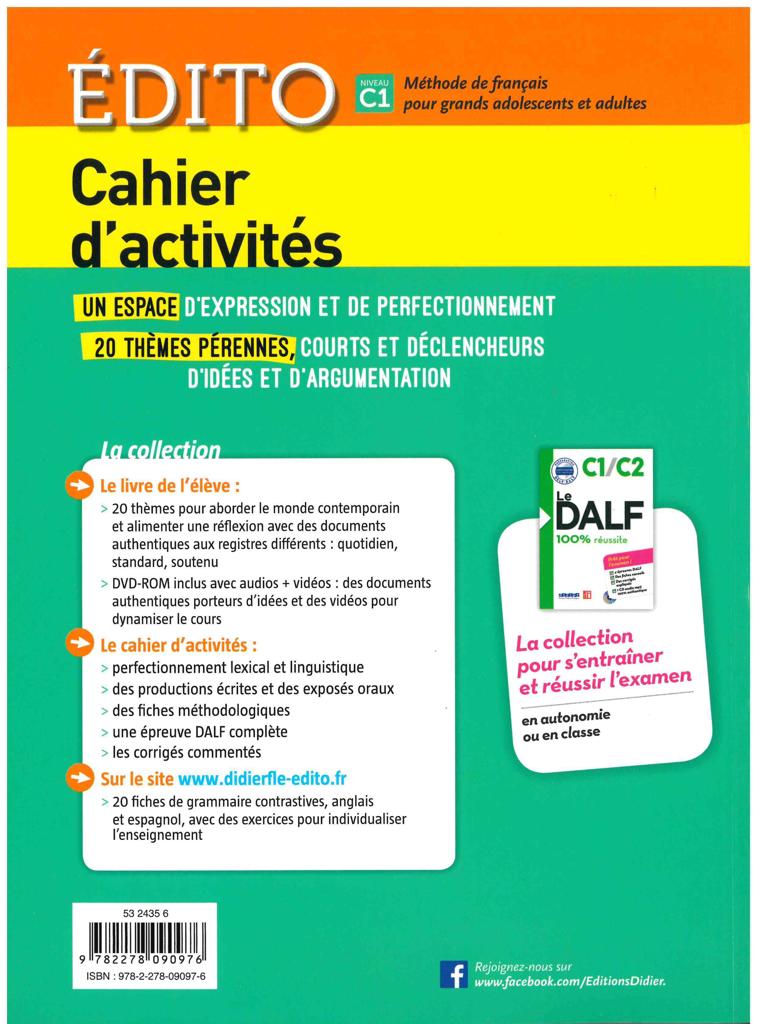 EDITO C1 CAHIER 2