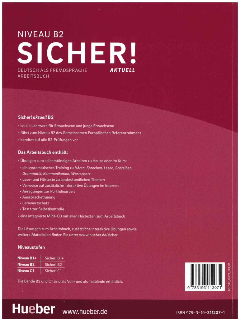 SICHER! AKTUELL B2 ARBEITSBUCH MIT MP3-CD 2