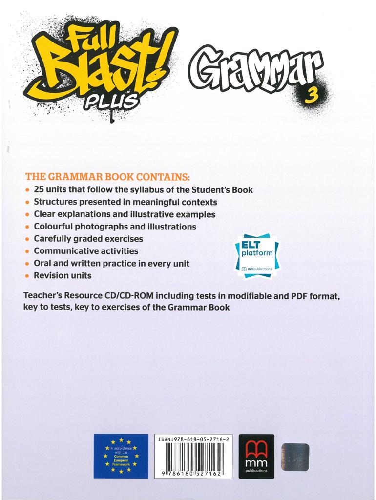 FULL BLAST PLUS 3 GRAMMAR BOOK 2018 2
