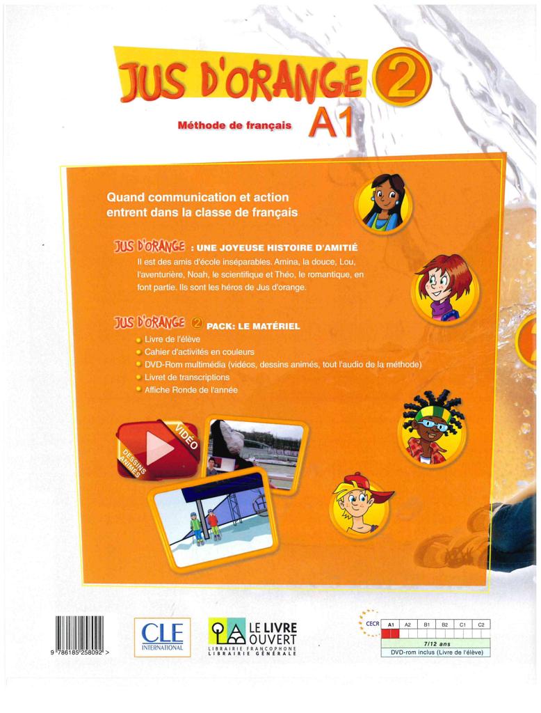 JUS D ORANGE 2 (Α1.2) PACK SUPER ENERGIE (ELEVE & CAHIER) 2