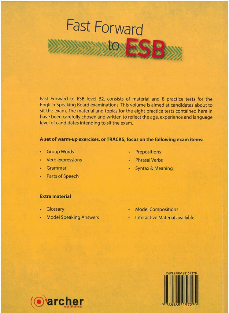 FAST FORWARD TO ESB (B2) STUDENT'S BOOK 2018 2