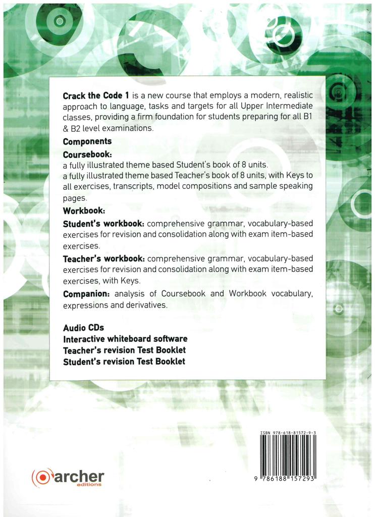 CRACK THE CODE 1 STUDENT'S BOOK 2018 2