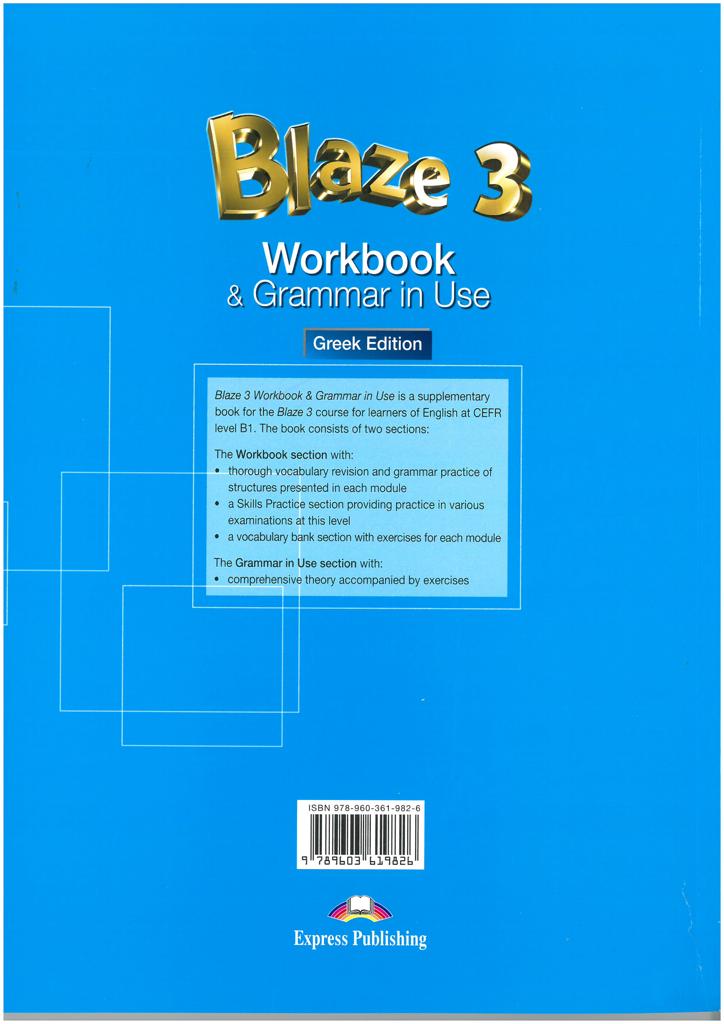 BLAZE 3 WORKBOOK & GRAMMAR IN USE GREEK 2