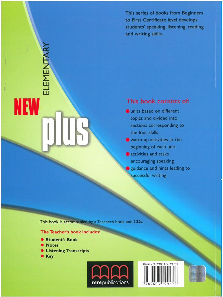NEW PLUS ELEMENTARY STUDENT'S BOOK (+GLOSSARY) 2