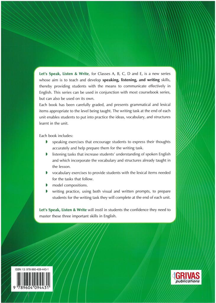 LET'S SPEAK LISTEN & WRITE 1 STUDENT'S BOOK 2