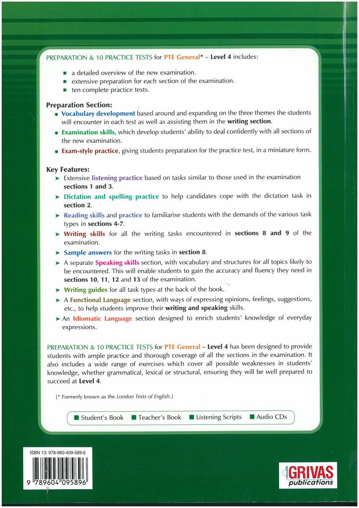 PTE 4 GENERAL PREPARATION & 10 PRACTICE TESTS 2