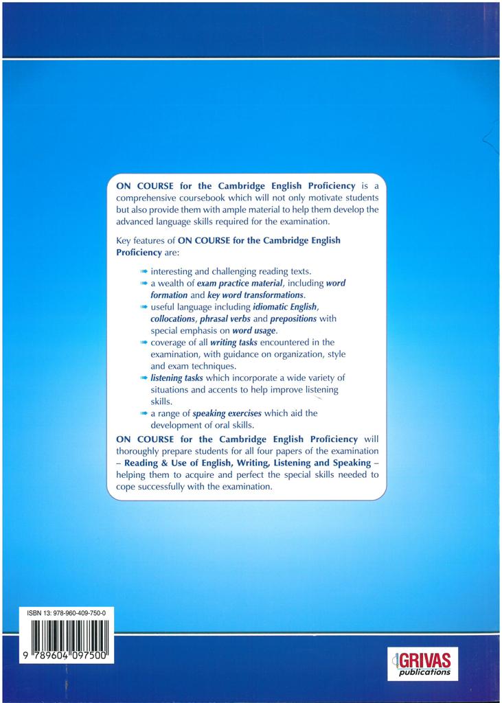 ON COURSE FOR THE CPE STUDENT'S BOOK 2