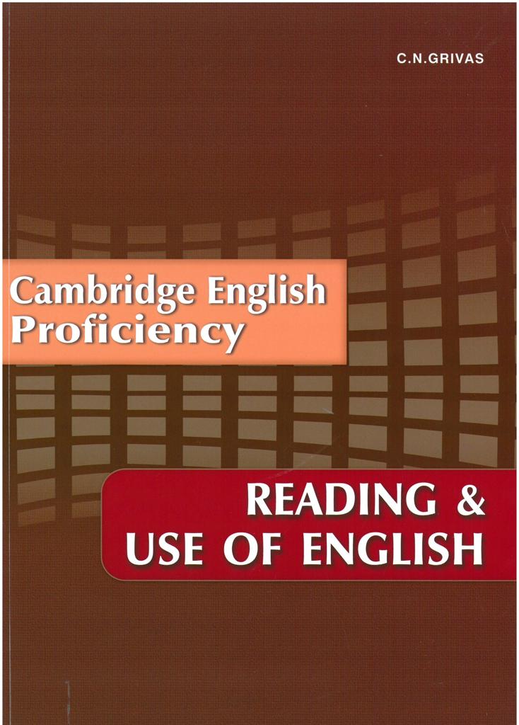 CAMBRIDGE PROFICIENCY (CPE) READING & USE OF ENGLISH 1