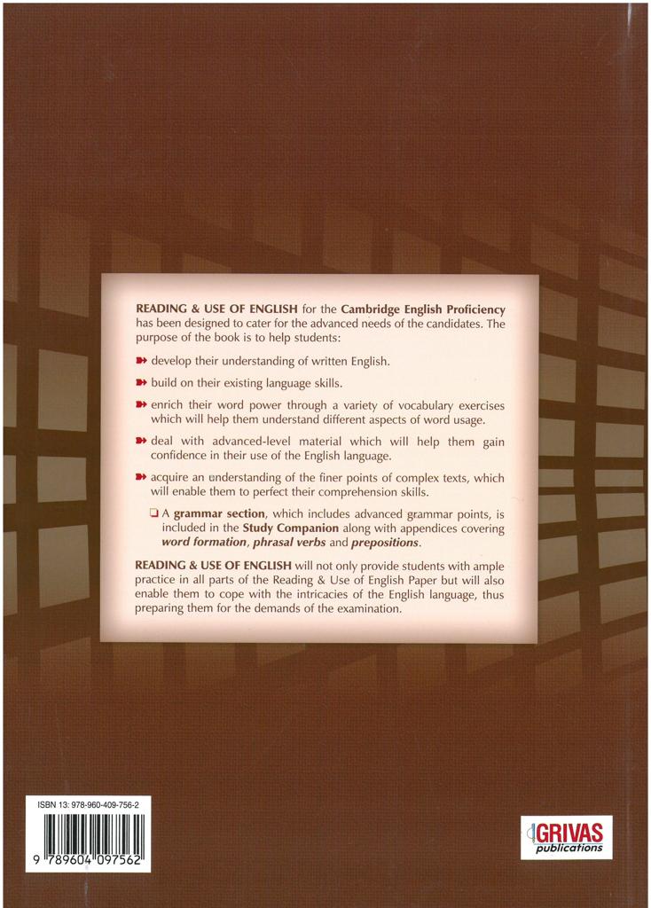 CAMBRIDGE PROFICIENCY (CPE) READING & USE OF ENGLISH 2