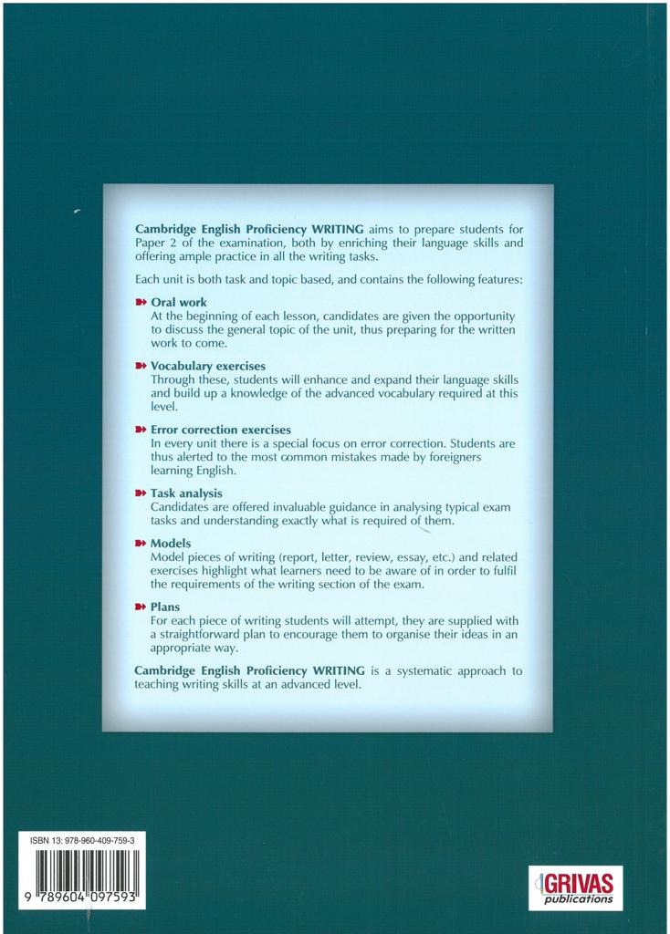 CAMBRIDGE PROFICIENCY (CPE) WRITING 2