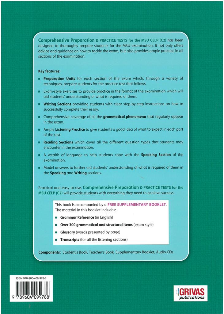 MSU CELP C2 STUDENT'S BOOK (+BOOKLET) 2