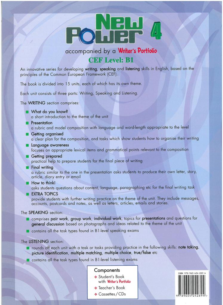 NEW POWER 4 STUDENT'S BOOK (+PORTFOLIO) 2