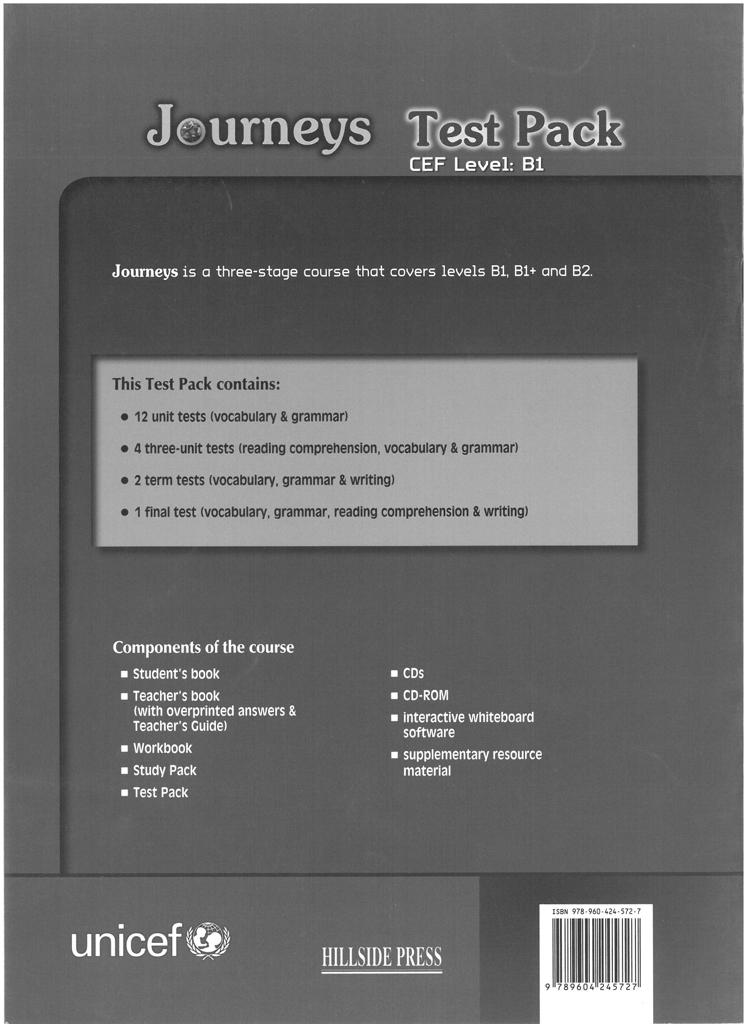 JOURNEYS B1 TEST BOOK 2