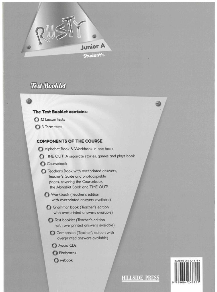 RUSTY JUNIOR A TEST BOOKLET 2