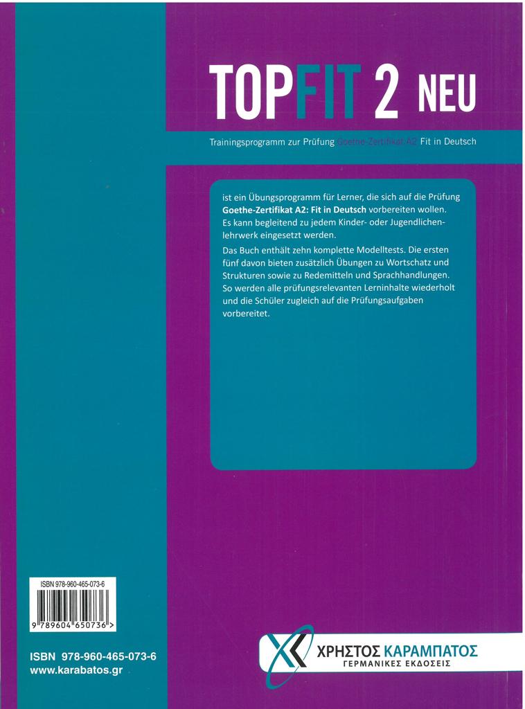 TOPFIT 2 (A2) KURSBUCH (5 UBUNGSTEST & 5 MODELLTESTS) NEU 2017 2
