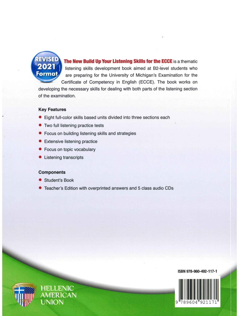 BUILD UP YOUR LISTENING SKILLS FOR THE ECCE 2021 2