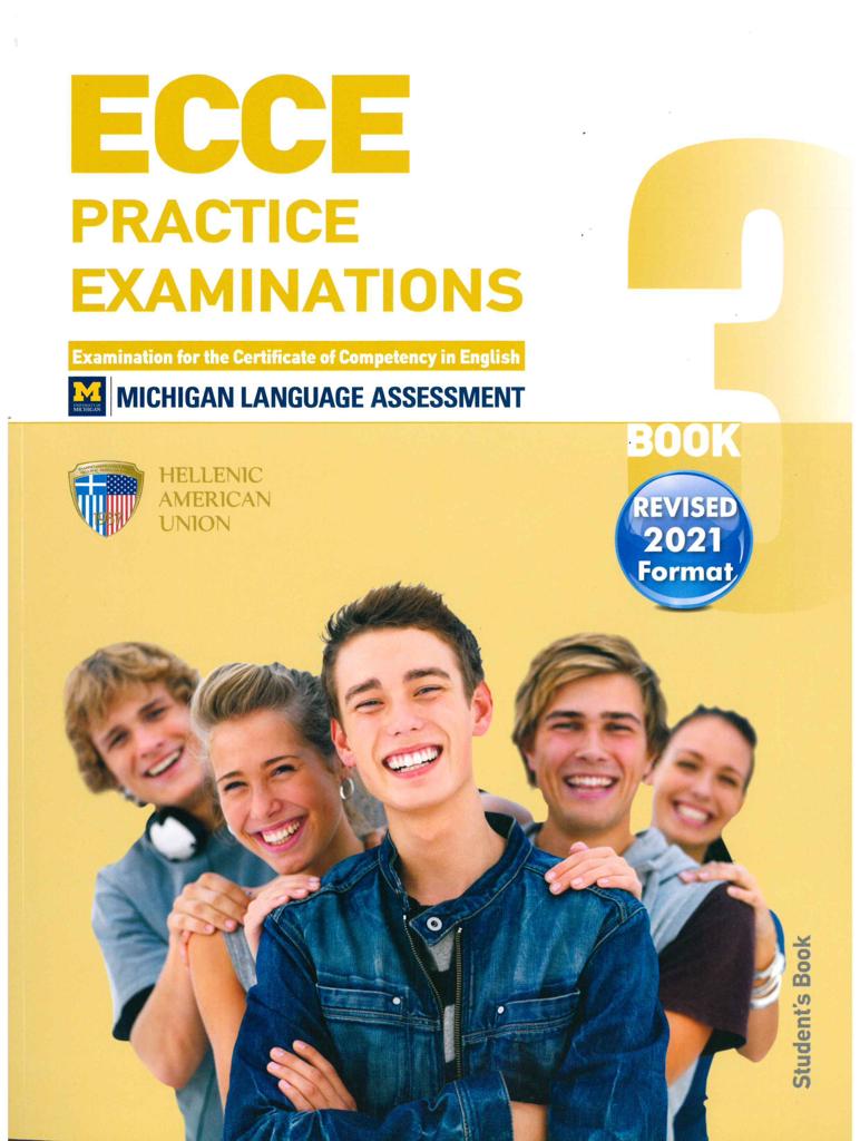 ECCE PRACTICE EXAMINATIONS BOOK 3 REVISED 2021 FORMAT 1