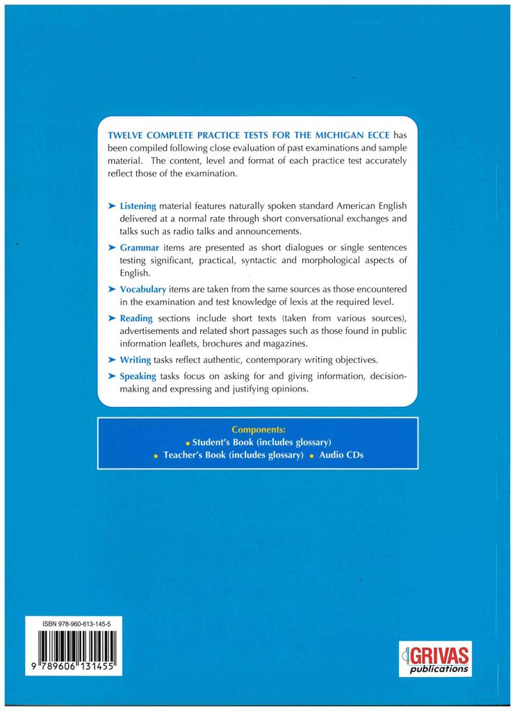 NEW FORMAT 12 PRACTICE TESTS FOR THE MICHIGAN ECCE 2021 2
