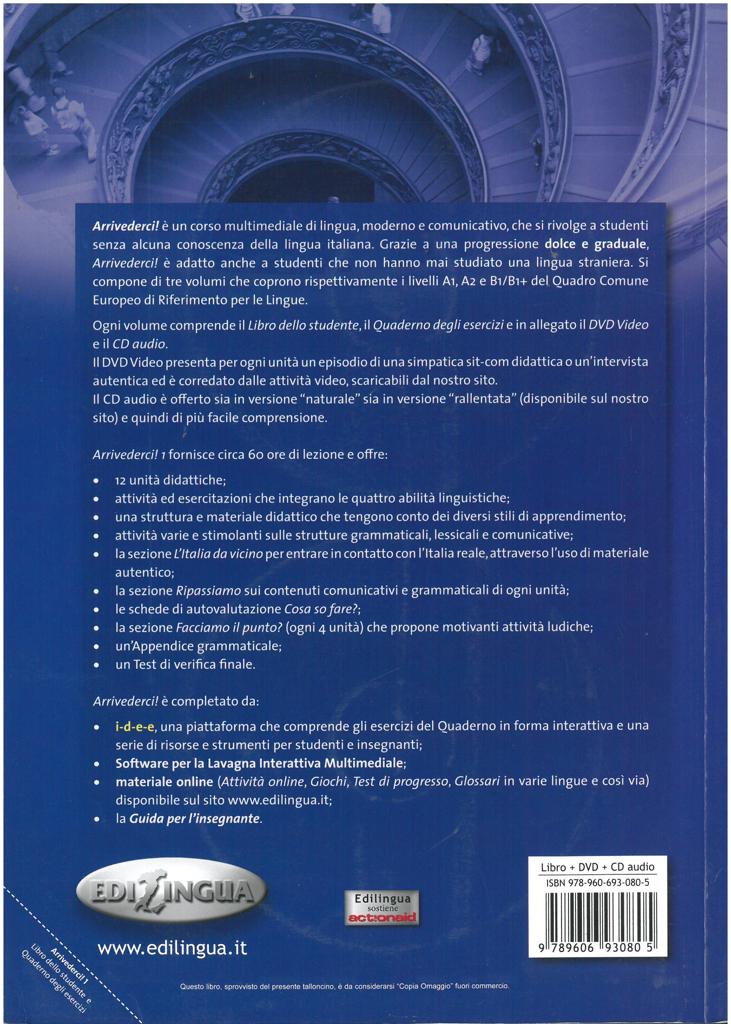 ARRIVEDERCI 1 STUDENTE ED ESERCIZI (+CD) 2