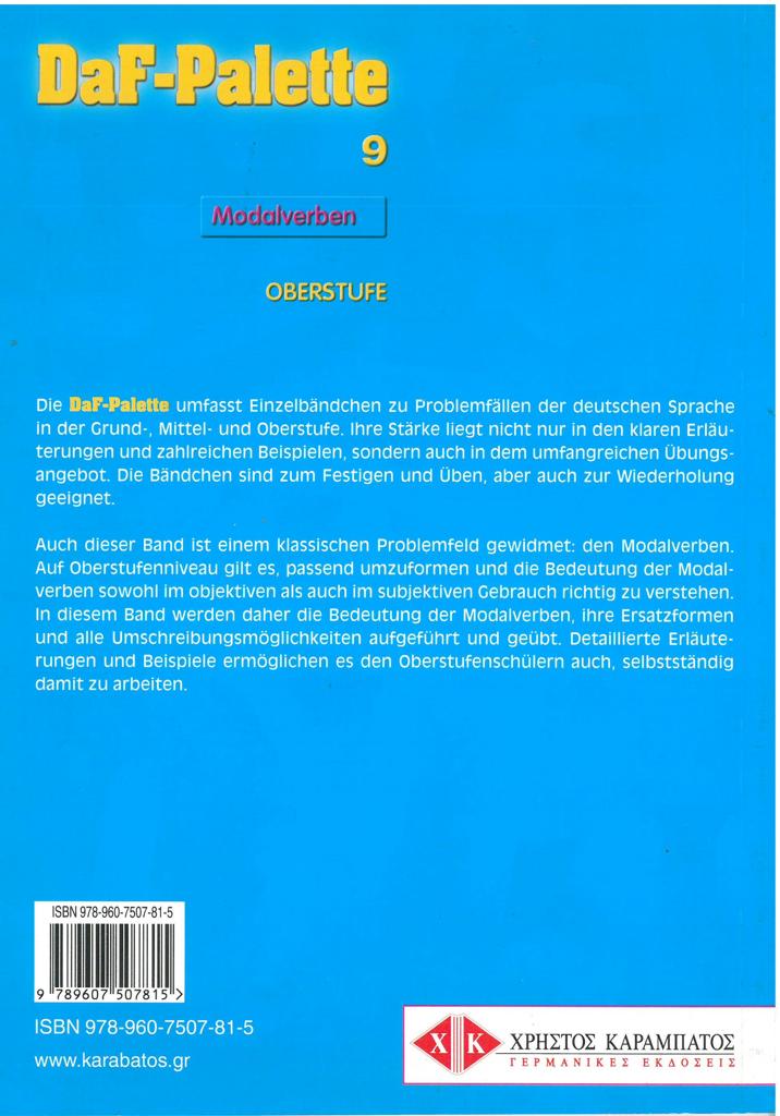DAF-PALETTE 9 OBERSTUFE MODALVERBEN 2