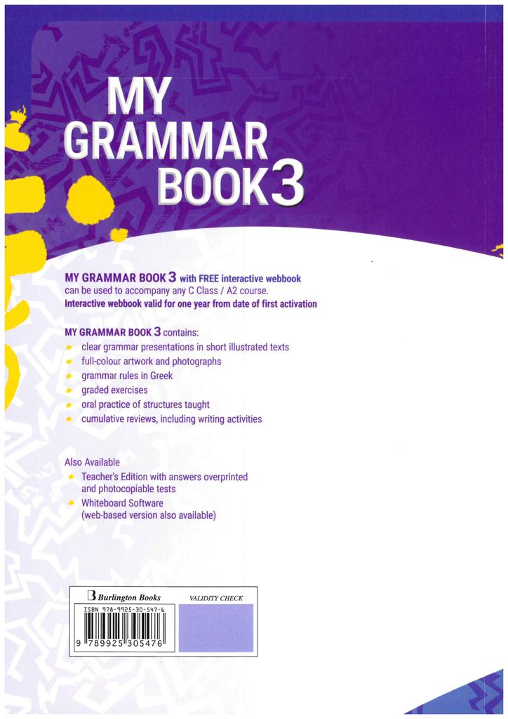 MY GRAMMAR BOOK 3 STUDENT'S BOOK 2