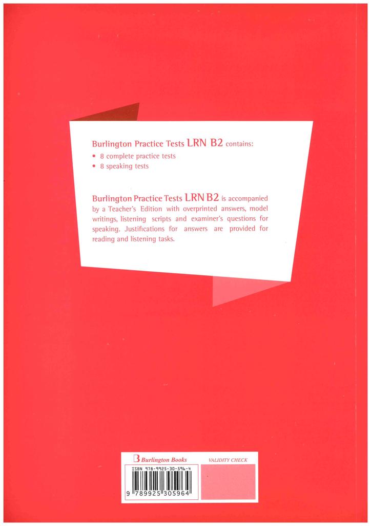 BURLINGTON LRN B2 PRACTICE TESTS 2