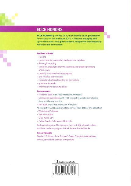 ECCE HONORS TEST TEACHER'S 1