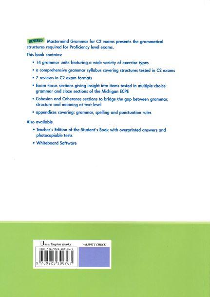 REVISED MASTERMIND GRAMMAR FOR C2 STUDENT'S BOOK 1