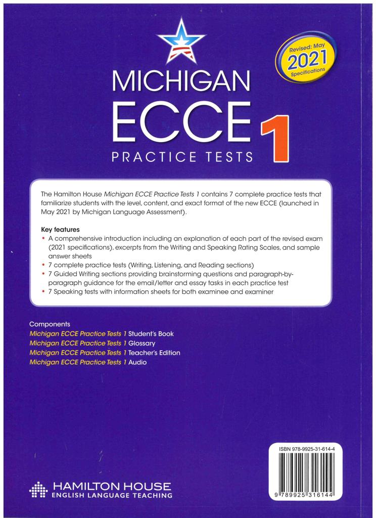 MICHIGAN ECCE B2 PRACTICE TESTS 1 STUDENT'S BOOK 2021 FORMAT 2