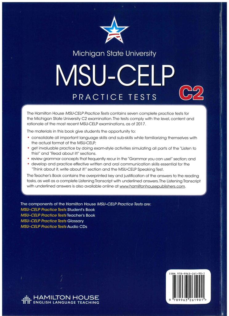 MSU CELP C2 PRACTICE TESTS (+GLOSSARY) 2