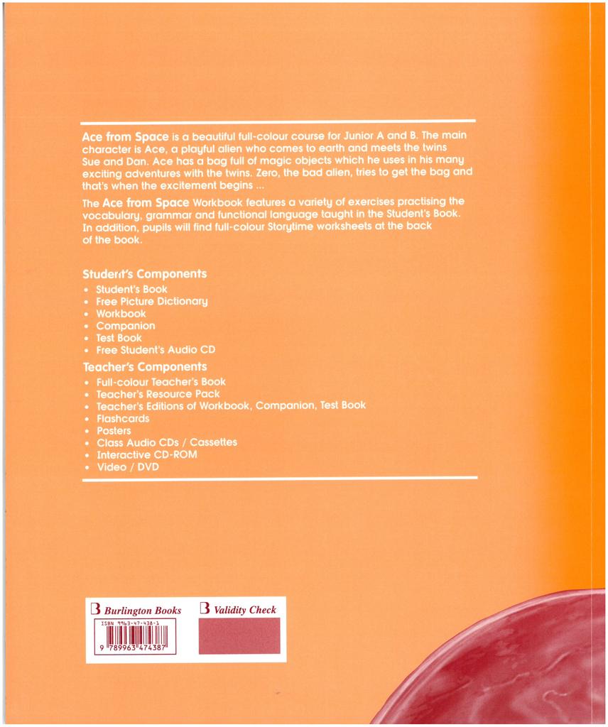 ACE FROM SPACE JUNIOR B WORKBOOK 2