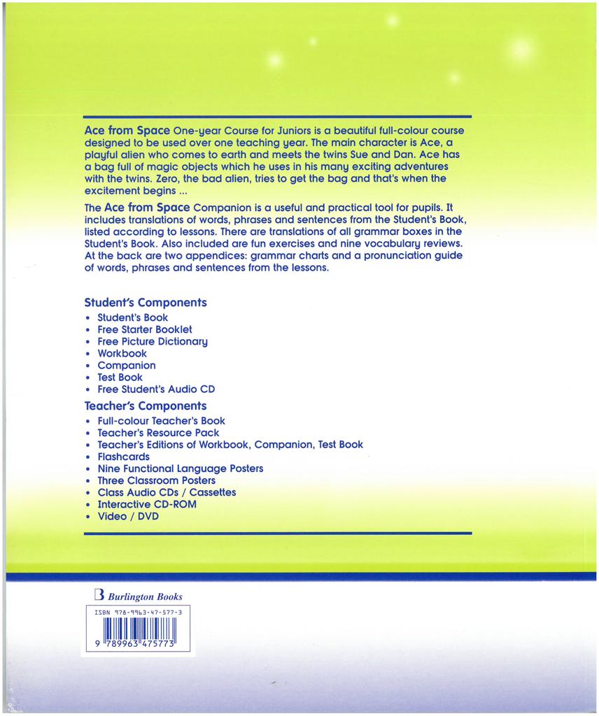 ACE FROM SPACE ONE YEAR COURSE COMPANION 2