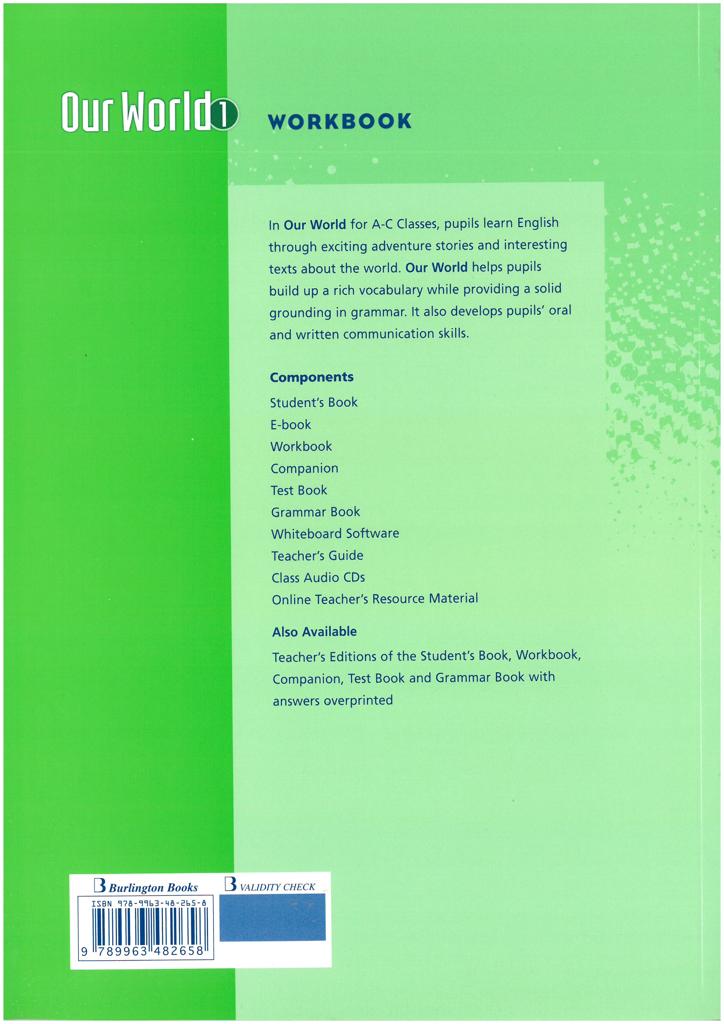 OUR WORLD 1 WORKBOOK 2