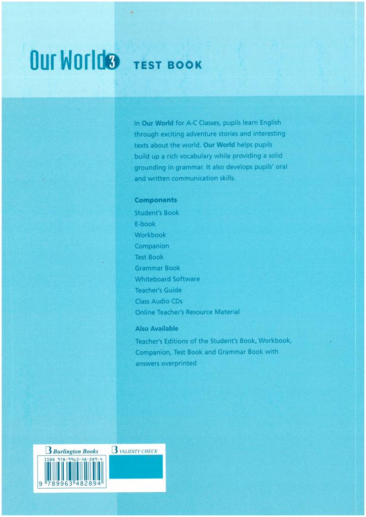 OUR WORLD 3 TEST BOOK 2