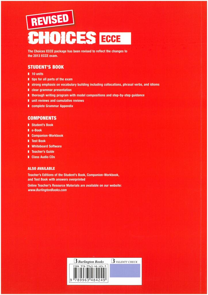 CHOICES ECCE STUDENT'S BOOK REVISED 2